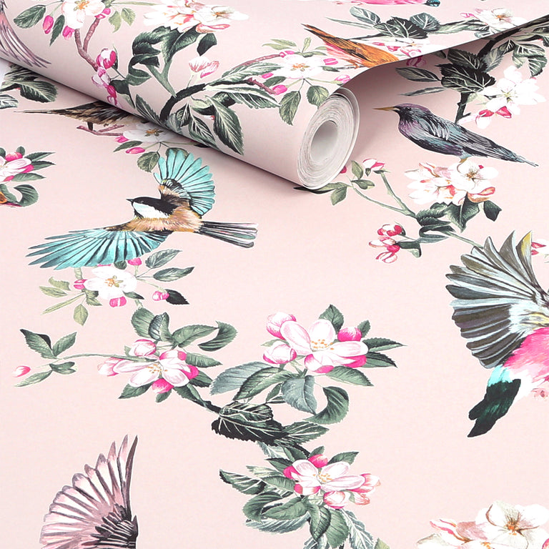 Joules Handford Garden Birds Wallpaper - Joules Collection for Home Decor