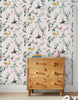 Joules Handford Garden Birds Wallpaper Antique Cream life style picture