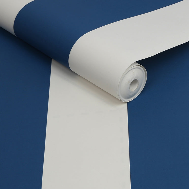 Joules Harborough Stripe Wallpaper Coast Blue - Stripe Wallpaper Decor