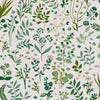Joules Holcombe Floral Wallpaper Cream close view picture of the wallpaper pattern