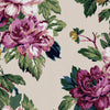 Joules Invite Floral Wallpaper Cream close view picture of the pattern design