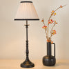 Judy Table Lamp Satin Black With Shade life style picture