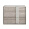 Functional bedroom chest of drawers with a soft-close feature