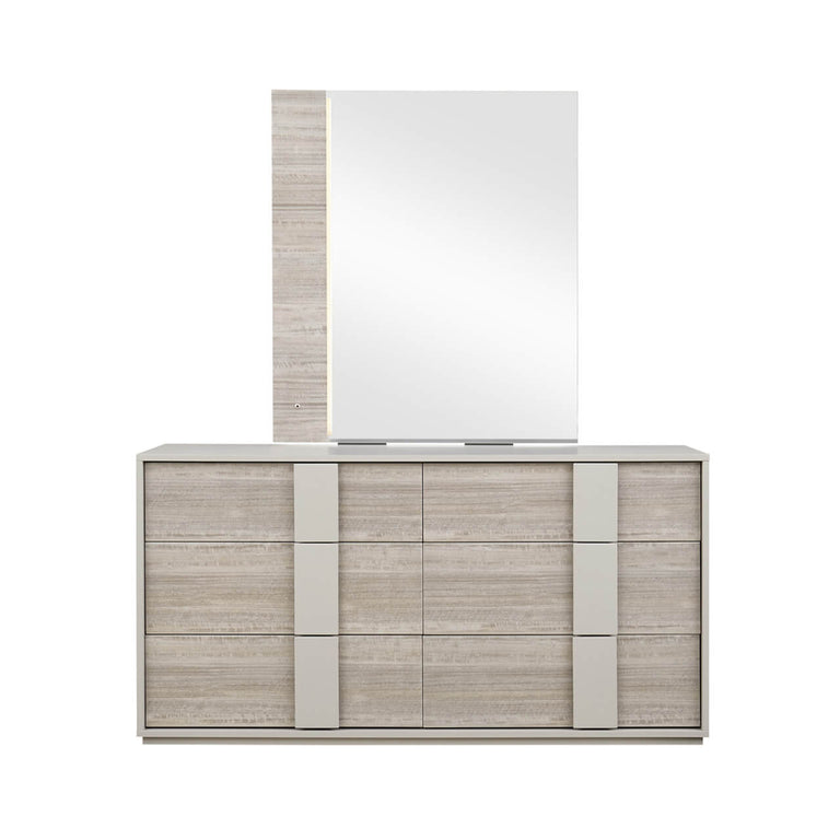 Jules Dressing Chest 6 Drawer Grey
