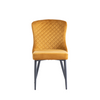 Modern dining room chairs with black legs – Julian Dining Chair Antique Gold.
