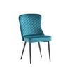 Contemporary kitchen chairs with luxurious velvet upholstery
