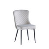 Elegant upholstered dining chairs – Julian Dining Chair Silver
