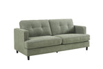 Cozy Juniper Fixed 3 Seater Sofa in Sage Color
