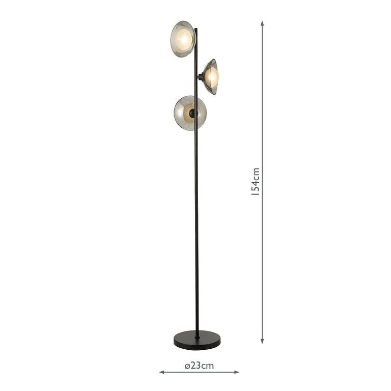 Kadience 3 Light Floor Lamp  Black - Lighting Collection for Floor