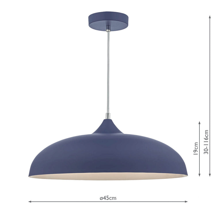 Kaelan Pendant Blue - Modern Pendant Ceiling Light