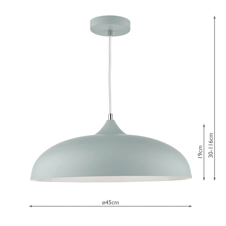 Kaelan Pendant Matt Grey - Modern Pendant Ceiling Light