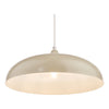 Kaelan Pendant Taupe picture from the bottom with switched on light