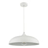 Kaelan Pendant White with adjustable height