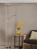 Kamika Mother & Child Floor Lamp Satin Chrome LED perfect foe living rooms and bedrooms