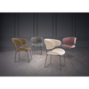 Chic chairs for dining table with black metal legs – Karina Dining Chair Linen.
