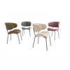 Karina Dining Chair Grey Set of 2 for Elegant Dining Spaces
