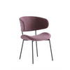 Karina Dining Chair Dusty Rose Set of 2 for Elegant Dining Spaces
