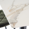 Modern rectangle dining table with sleek design
