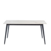 Elegant rectangle dining table with gold top
