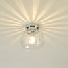 Kavi Bathroom Flush Polished Chrome with a beautiful light reflection