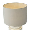 Kedron Ceramic Table Lamp Grey close view picture of the shade