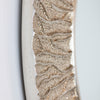 Kelsey Mirror Round Champagne 100 cm side close view picture of the frame pattern
