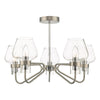 Keta 5 Light Semi Flush Satin Chrome picture on the white background