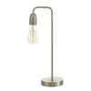 Kiefer Table Lamp Satin Chrome with switched off light