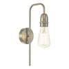 Kiefer Wall Light Satin Chrome with switched on light