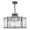 Modern pendant Kiran 5 Light Pendant with crystal detail

