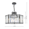 Black chandelier light Kiran 5 Light Pendant design

