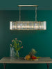 Kiran 7 Light Bar Pendant Natural Brass and Crystal life style picture