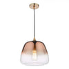 Klaxon 1 Light Pendant Ombre Copper Glass picture on the white background