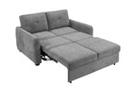 Koda Sofa Bed Grey picture of the sofa reclined to bed