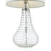 Kristina Glass Table Lamp Clear close view picture of the glass base