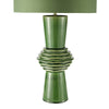 Lagle Ceramic Table Lamp Green close view picture of the ceraic base