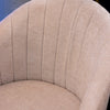 Lainey Dining Chair Ivory close view picture of the upholstered seat and backrest