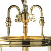 Lambeth 3 Light Lantern Dual Mount Polished Brass close view picture of the top of lantern