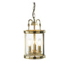 Lambeth 3 Light Lantern Dual Mount Polished Brass can be fit as a pendant