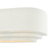 Lando Ceramic Wall Washer White close view picture of the lamp