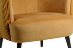 Lani Accent Chair Mustard close view picture of the seat