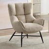 Larkin Accent Chair Beige close view life style picture