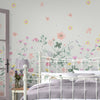 Watercolor style Laura Ashley Clodagh mural for a charming spring decor.