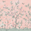Laura Ashley Mural Eglantine featuring a sweetbrier trail design on blush tones