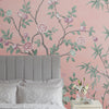 Stunning Laura Ashley Mural Eglantine with romantic blush tones and floral motif