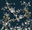 Laura Ashley Mural Belvedere Midnight picture of the mural pattern