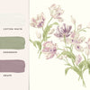 Laura Ashley Mural Gosford Grape picture with paint colors that fit to this mural