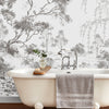 Whimsical forest design mural for nature-inspired decor.