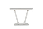 Lazzaro Console Table Putty front view picture