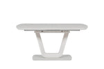 Lazzaro Extendable Dining Table 120-160 cm Putty front view picture